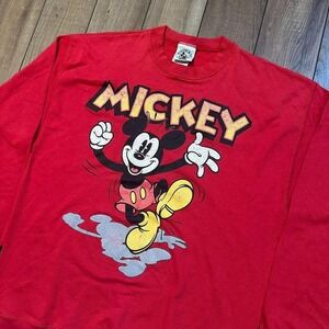 Vintage‎ Mickey Mouse Crewneck Sweatshirt Men's size Large Made in USA